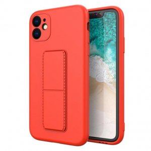 MG Kickstand silikonový kryt na iPhone 7/8/SE 2020, červený