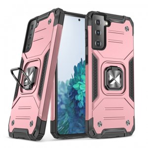 MG Ring Armor plastový kryt na Samsung Galaxy S22 Plus, růžový