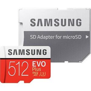 Samsung EVO Plus microSDXC + SD adaptér paměť 512 GB MC512HA/EU