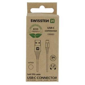 DATA CABLE SWISSTEN USB/USB-C WHITE 1,2M  (ECO PACK)