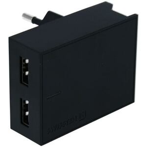 SWISSTEN TRAVEL CHARGER SMART IC WITH 2x USB 3A POWER + DATA CABLE USB / LIGHTNING MFi 1,2 M BLACK 22046000