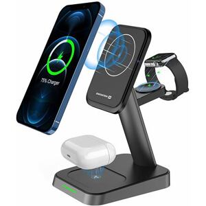 SWISSTEN WIRELESS CHARGER MagStation 3in1 22,5W BLACK (MagSafe compatible) 22055508