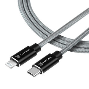 Tactical Fast Rope Aramid Cable USB-C/Lightning MFi 1m Grey 57983104175