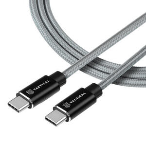 Tactical Fast Rope Aramid Cable USB-C/USB-C 100W 20V/5A 1m Grey 57983104169