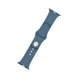 FIXED Silicone Strap Set for Apple Watch 42/44/45 mm, green-blue