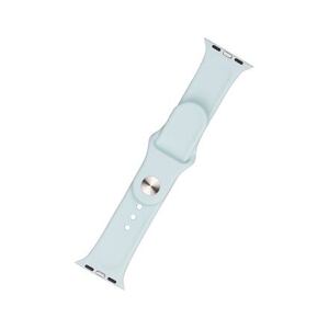 FIXED Silicone Strap Set for Apple Watch 42/44/45 mm, light turquoise FIXSST-434-LGTU