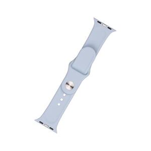 FIXED Silicone Strap Set for Apple Watch 42/44/45 mm, light blue FIXSST-434-LGBL