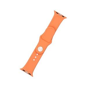 FIXED Silicone Strap Set for Apple Watch 42/44/45 mm, orange FIXSST-434-OR
