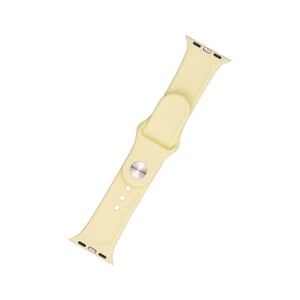 FIXED Silicone Strap Set for Apple Watch 38/40/41 mm, light yellow FIXSST-436-LIYE