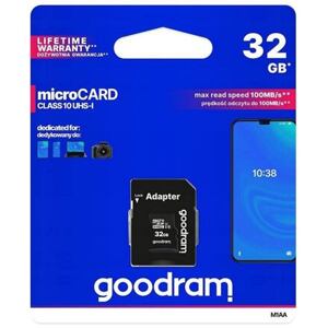 GOODRAM microSDHC karta 32GB M1A4 All-in-one (R:100/W:10 MB/s), UHS-I Class 10, U1 + Adapter + OTG c PID_3060