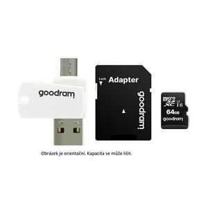 GOODRAM microSDXC karta 128GB M1A4 All-in-one (R:100/W:10 MB/s), UHS-I Class 10, U1 + Adapter + OTG