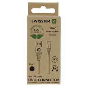 DATA CABLE SWISSTEN USB/USB-C BLACK 1,2M  (ECO PACK) 71503300ECO