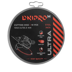 Sada řezný kotoučů Ultra 125 mm 1,2 mm 22,2 mm 10 ks, Dnipro-M PID_6476