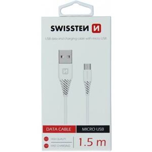 DATA CABLE SWISSTEN USB / MICRO USB 1,5 M WHITE (6,5mm) 71504300