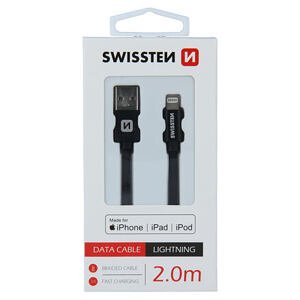 DATA CABLE SWISSTEN TEXTILE USB / LIGHTNING MFi 2.0 M BLACK 71524301
