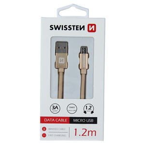 DATA CABLE SWISSTEN TEXTILE USB / MICRO USB 1.2 M GOLD 71522204