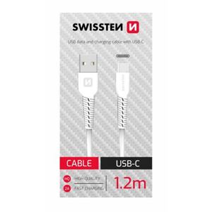 DATA CABLE SWISSTEN USB / USB-C 1,2 M WHITE (SWISSTEN CDU BOX) 71506020BOX