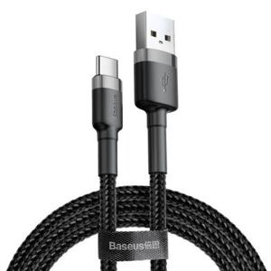 Baseus Type-C Cafule cable 2A, 3m Gray/Black (CATKLF-UG1)