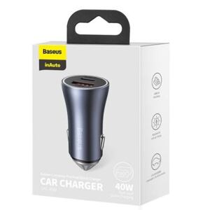 Baseus Car Charger Golden Contactor Pro Dual Quick Charger U+C Power Delivery 3.0 Quick Charge 4, SC CCJD-0G