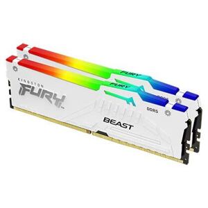 Kingston FURY Beast White/DDR5/32GB/6000MHz/CL40/2x16GB/RGB/White KF560C40BWAK2-32