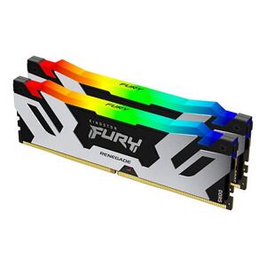 Kingston FURY Renegade/DDR5/64GB/6000MHz/CL32/2x32GB/RGB/Black/Silv KF560C32RSAK2-64