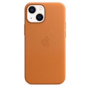 MM0D3ZM/A Apple Kožený Kryt vč. MagSafe pro iPhone 13 mini Golden Brown