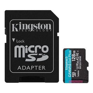 Kingston Canvas Go Plus A2/micro SDXC/128GB/170MBps/UHS-I U3 / Class 10/+ Adaptér SDCG3/128GB