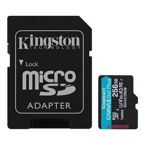 Kingston Canvas Go Plus A2/micro SDXC/256GB/170MBps/UHS-I U3 / Class 10/+ Adaptér SDCG3/256GB