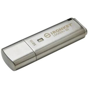 Kingston IronKey Locker+ 50/32GB/145MBps/USB 3.1/USB-A/Stříbrná IKLP50/32GB
