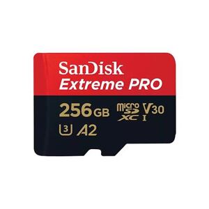 SanDisk Extreme PRO/micro SDXC/256GB/200MBps/UHS-I U3 / Class 10/+ Adaptér SDSQXCD-256G-GN6MA