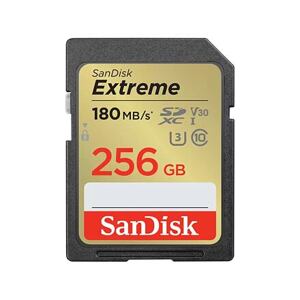 SanDisk Extreme/SDXC/256GB/180MBps/UHS-I U3 / Class 10 SDSDXVV-256G-GNCIN