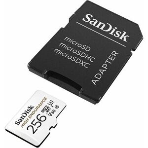 SanDisk High Endurace/micro SDXC/256GB/100MBps/Class 10/+ Adaptér/Bílá SDSQQNR-256G-GN6IA