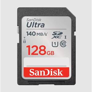 SanDisk Ultra/SDXC/128GB/140MBps/UHS-I U1 / Class 10/Černá SDSDUNB-128G-GN6IN