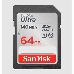 SanDisk Ultra/SDXC/64GB/140MBps/UHS-I U1 / Class 10/Černá SDSDUNB-064G-GN6IN