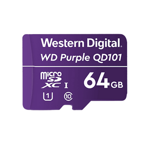 WESTERN DIGITAL WD Purple microSDXC 64GB Class 10 U1 WDD064G1P0C