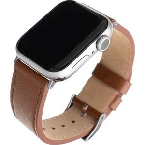 FIXED Leather Strap for Apple Watch 42/44/45 mm, brown FIXLST-434-BRW