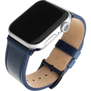 FIXED Leather Strap for Apple Watch 42/44/45 mm, blue FIXLST-434-BL