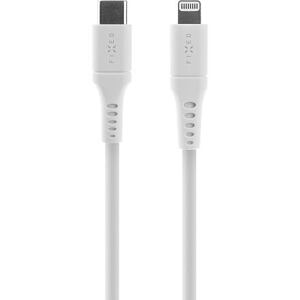 FIXED Liquid Silicone Cable USB-C/Lightning, 0,5m, white FIXDLS-CL05-WH