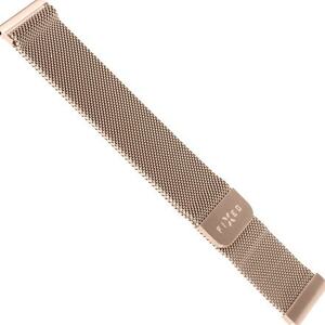 FIXED Mesh Strap for Smatwatch, Quick Release 22mm, rose gold FIXMEST-22MM-RG
