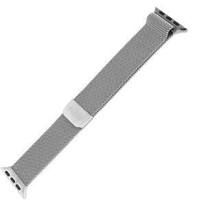FIXED Mesh Strap for Apple Watch 38/40/41mm, silver FIXMEST-436-SL