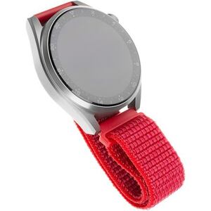 FIXED Nylon Strap for Smartwatch 22mm wide, red FIXNST-22MM-RD