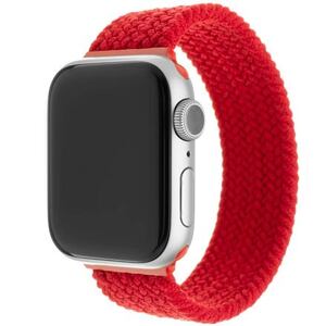 FIXED Elastic Nylon Strap for Apple Watch 42/44/45mm, size L, red FIXENST-434-L-RD
