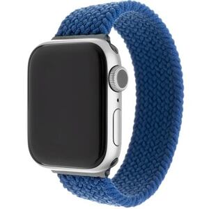FIXED Elastic Nylon Strap for Apple Watch 42/44/45mm, size XL, blue FIXENST-434-XL-BL