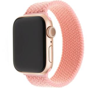 FIXED Elastic Nylon Strap for Apple Watch 42/44/45mm, size XS, pink FIXENST-434-XS-PI