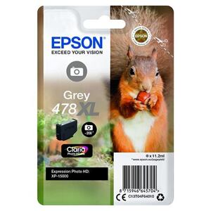 Epson Singlepack Grey 478XL Claria Photo HD Ink C13T04F64010