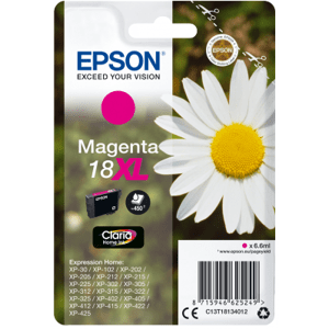 Epson Singlepack Magenta 18XL Claria Home Ink C13T18134012