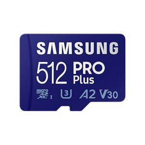 Samsung PRO Plus/micro SDXC/512GB/160MBps/UHS-I U3 / Class 10/+ Adaptér MB-MD512KA/EU