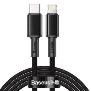 Baseus Type-C - Lightning High Density Braided Fast charging cable PD 20W 2m Black (CATLGD-A01) CATLGD-A01