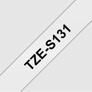 TZE-S131, průsvitná / černá, 12mm TZES131