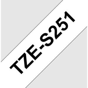 TZE-S251,  bílá/černá, 24mm TZES251